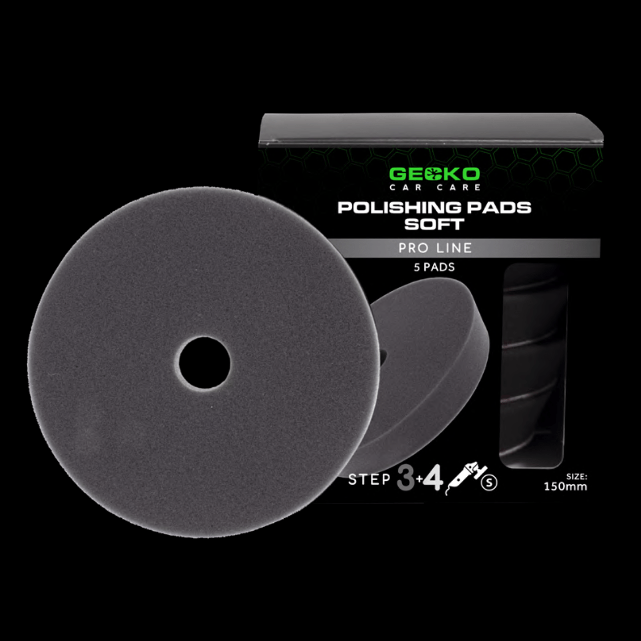 150mm Pads Soft Black 5-Pack